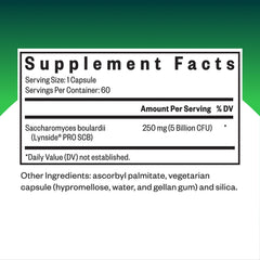 Saccharomyces boulardii de Seeking Health, cápsulas sin gluten para viaje.