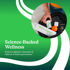 Saccharomyces boulardii de Seeking Health, cápsulas estables para viaje.