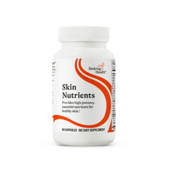 Seeking Health Skin Nutrients bottle front promotes daily skin support.
