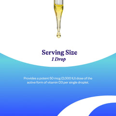 Seeking Health Vitamin D3 Drops olive oil base in a golden liquid
