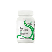 Seeking Health Zinc Carnosine bottle showcases immune support and digestive health benefits.