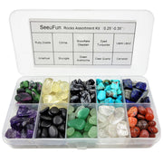 SeeuFun 10 kinds gemstones chips set for jewelry making and crafting.
