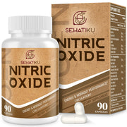 SehatiKu nitric oxide bottle front for daily vitality.