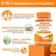 Seinpraing Gummies with Ashwagandha and L-Theanine for calming support