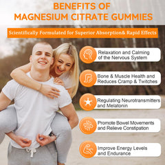 Two gummies daily serving idea for convenient magnesium citrate intake