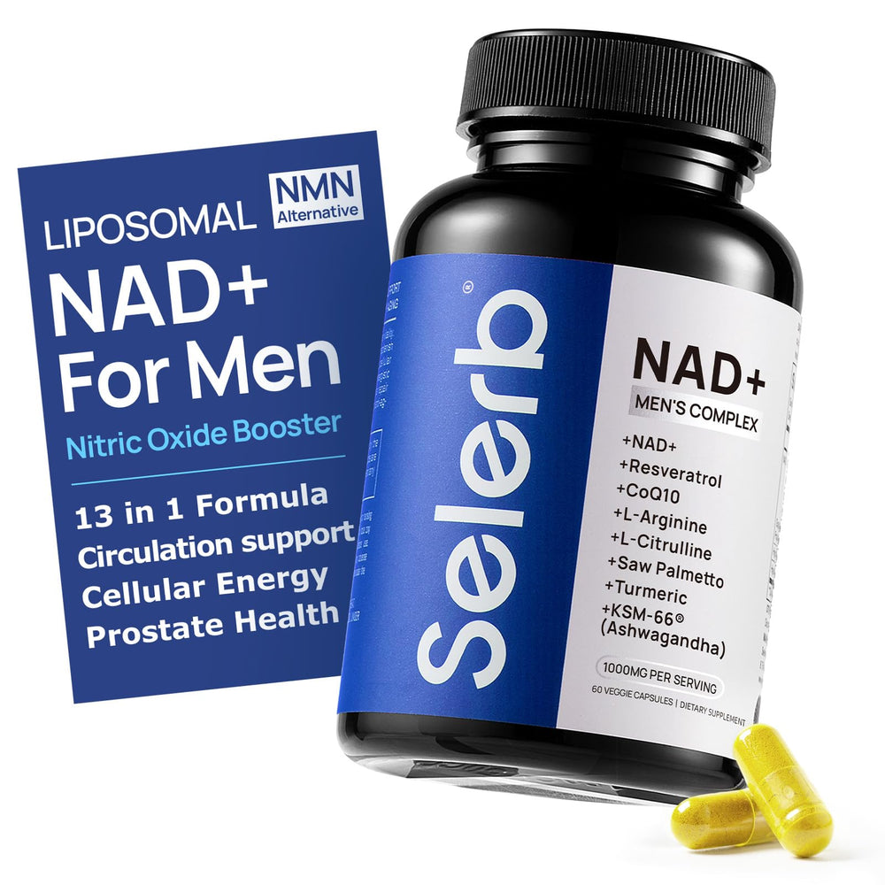 Selerb NADGENIE bottle front for daily energy support