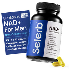Selerb NADGENIE bottle front for daily energy support