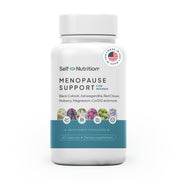 SELF NUTRITION Menopause bottle front showing vegan, gluten-free formula for daily support.