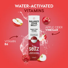 Seltz Balance tablet dissolving in water, a refreshing morning ritual.