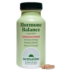 Semaine Hormone Balance bottle front for daily hormone support.
