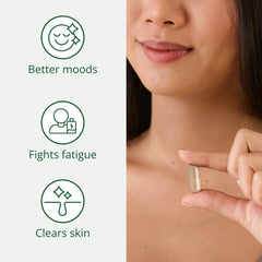 Semaine Hormone Balance label detail with clean, clinical design.