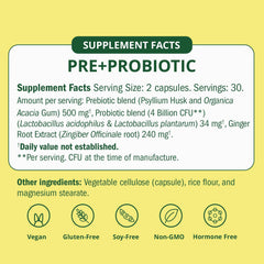 Semaine capsules ready for convenient daily prebiotic and probiotic use.