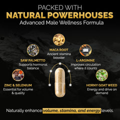SEMAPRO energy boost capsule close-up signaling daytime stamina
