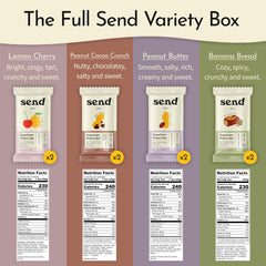 Send Bars Lemon Cherry bar pack, convenient healthy snack for busy days