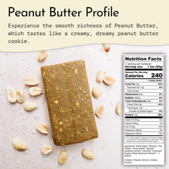 Send Bars peanut butter bar close-up highlights creamy texture and wholesome ingredients.