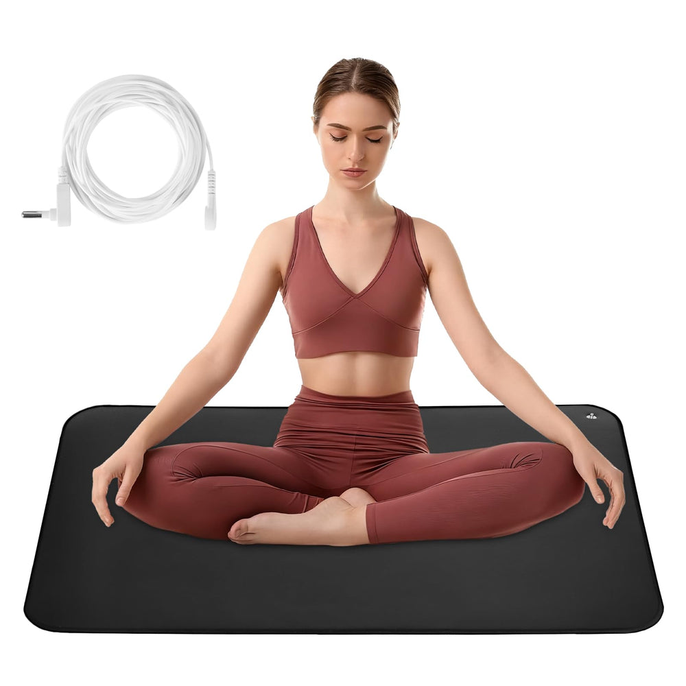 Senedy Health grounding mat with smooth conductive surface for indoor Earth connection.