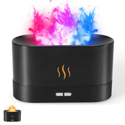 SENMUL Colorful Flame Diffuser front view showing seven flame colors for ambient relaxation.