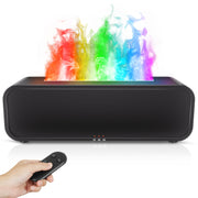 Senmul essential oil diffuser front view with flame effect for cozy nights.