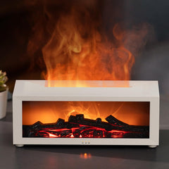 SENMUL fireplace white diffuser with ambient light for relaxing evenings