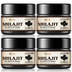 Sennasi Shilajit resin jar close-up with rich minerals for daily energy support