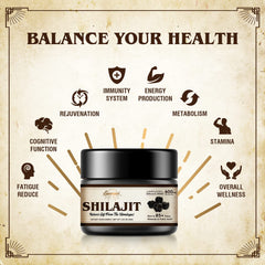 Sennasi Shilajit resin texture shown as golden amber paste, great for quick mixing.