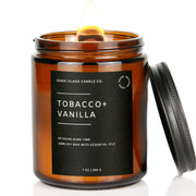 Sense Island Tobacco Vanilla candle close-up showing rich fragrance