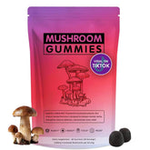 Seodon 60 gummies bottle offers on-the-go wellness with a 12-mushroom blend.