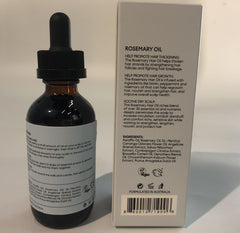 Sephire Rosemary Oil bottle used for scalp massage to promote shine.