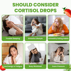 SEPT YAN cortisol drops bottle on table ready for daily use
