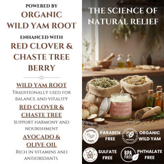 Seraphime Wild Yam Cream lavender flowers highlight calming aromatics.