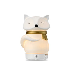 Snow Fox diffuser with 7-color LED glow for relaxing ambience.