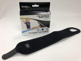 SERENITY2000 magnetic wrist wrap shows palm coverage for targeted magnet therapy during daily activities.