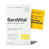 Serovital Renewal Complex bottle on a clean surface, signaling daily energy support.