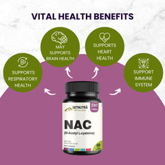 SETNUTRA NAC with black pepper ingredient highlighting absorption optimization.