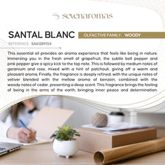 SevenAromas Santal Blanc top notes of citrus and green accords brighten guest rooms