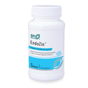 Endozin bottle label by SFI Health showing zinc carnosine and L-glutamine.