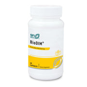 SFI Health Klaire BioDIM 150mg bottle highlighting patented high-absorption DIM benefits