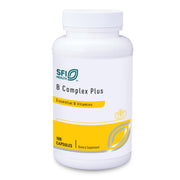 SFI Health Klaire Labs B Complex Plus bottle front displays hypoallergenic formula for energy support
