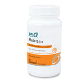 SFI Health Klaire Labs melatonin lozenge bottle with 60 fast-dissolve tablets for easy use.