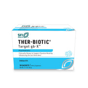 SFI Health Klaire Labs probiotic powder sachet packaging, shelf-stable.