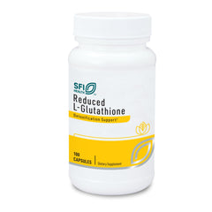 SFI Health Klaire Labs Reduced L-Glutathione 150mg bottle for antioxidant support.