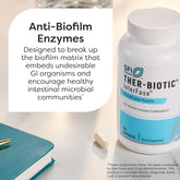 SFI Health Ther-Biotic InterFase bottle label closeup showing enzyme blend for gut balance