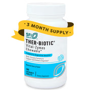 SFI Health Vital-Zymes bottle showing a multi-enzyme digestion support format.