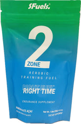 SFuels Aerobic Training Fuel front label shows pomegranate acai flavor for sugar-free endurance