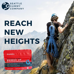SGC Power Up gummies in use during workout for quick focus