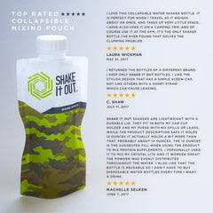 Shake It Out fits in backpacks and cup holders for portability