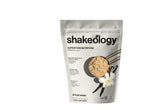 Shakeology vanilla bottle pour highlights convenient plant-based protein for busy days.