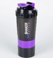 Shaker bottle 500ml capacity with mixing ball for smooth shakes on the go.