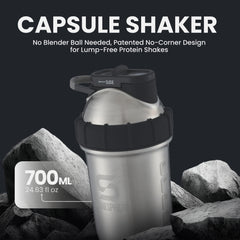 SHAKESPHERE double-walled insulated cup maintains hot or cold drinks during workouts