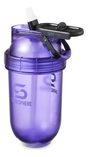 SHAKESPHERE straw shaker bottle purple with leak-proof slide cap for on-the-go hydration